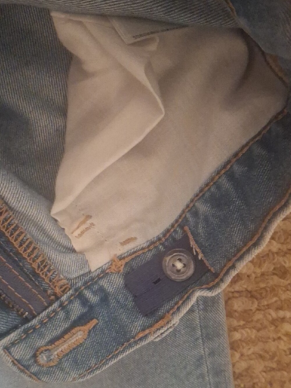 Old Navy Light Blue Straight Men's Jeans - Picture 4 of 4